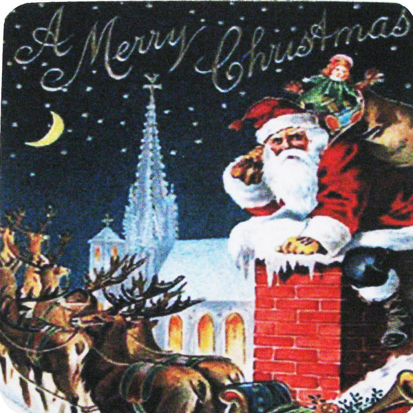 Merry Christmas  Custom Christmas Coasters in Full Color
