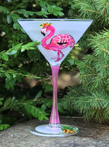 Funky Flamingo Martini Glass by Lolita